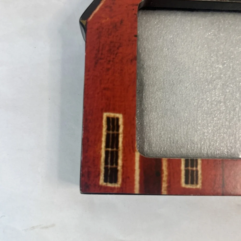 Warren Kimble Baker SchoolHouse Photo Frame Fetco folk Primitive Country
